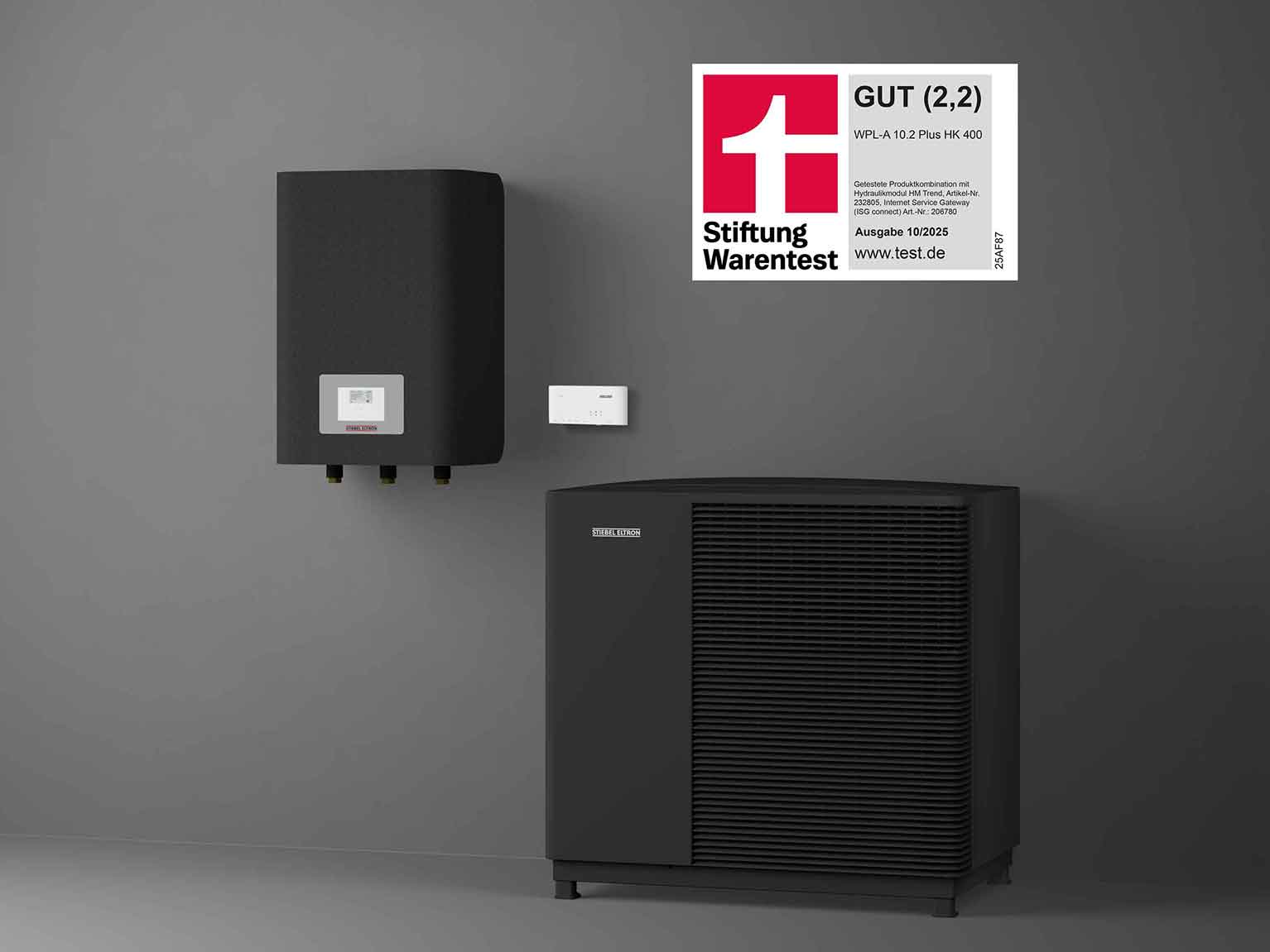Stiftung Warentest Wärmepumpe WPL-A 10.2 Plus HK 400 Note 2,2